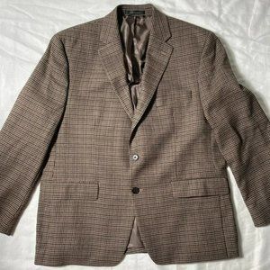 Ralph Lauren black label houndstooth blazer jacket size 44 S